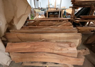 Gallery air dried Koa wood slabs